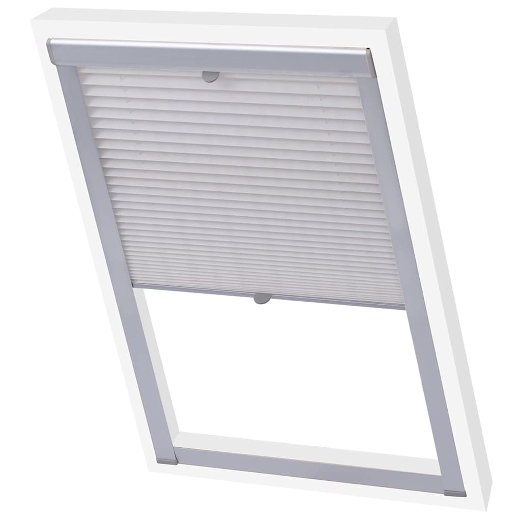 Vidaxl Roller Blind Pliathed White M08 308