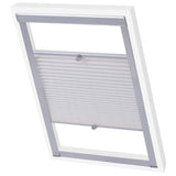 Vidaxl Roller Blind plissed White S06 606