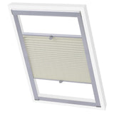 Vidaxl rouleau aveugle crème plissée 104