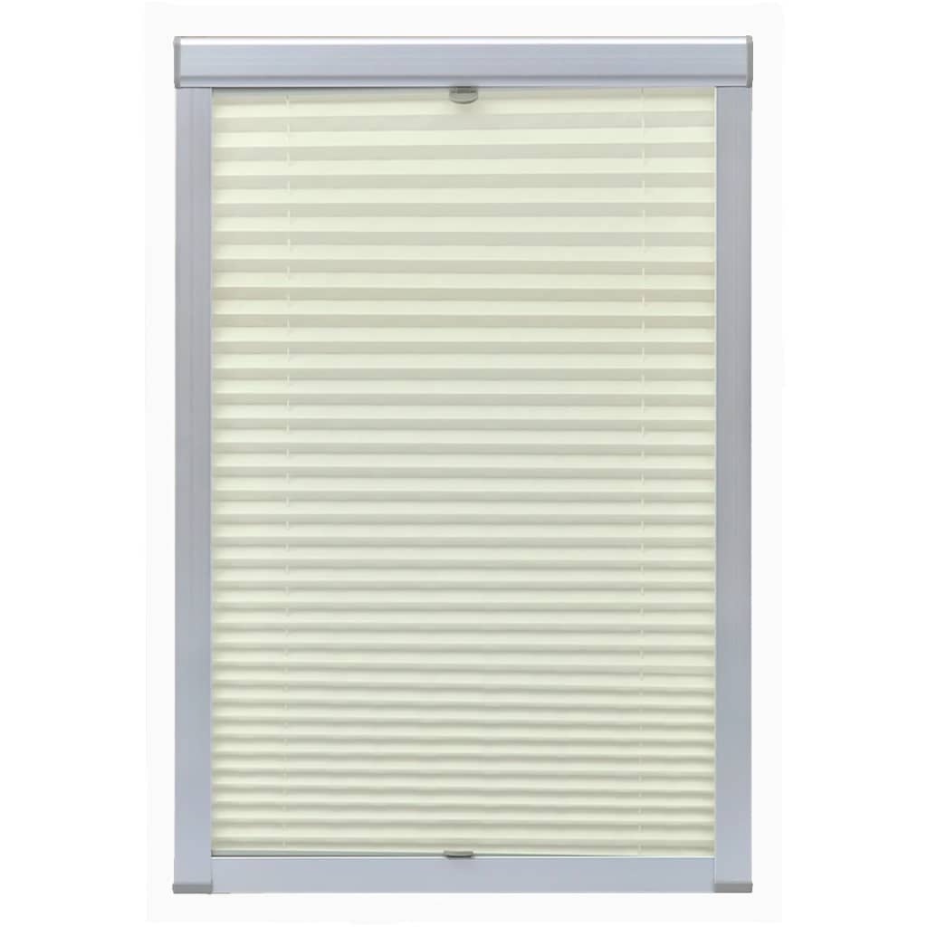 Vidaxl Roller Blind Plissed Cream 104