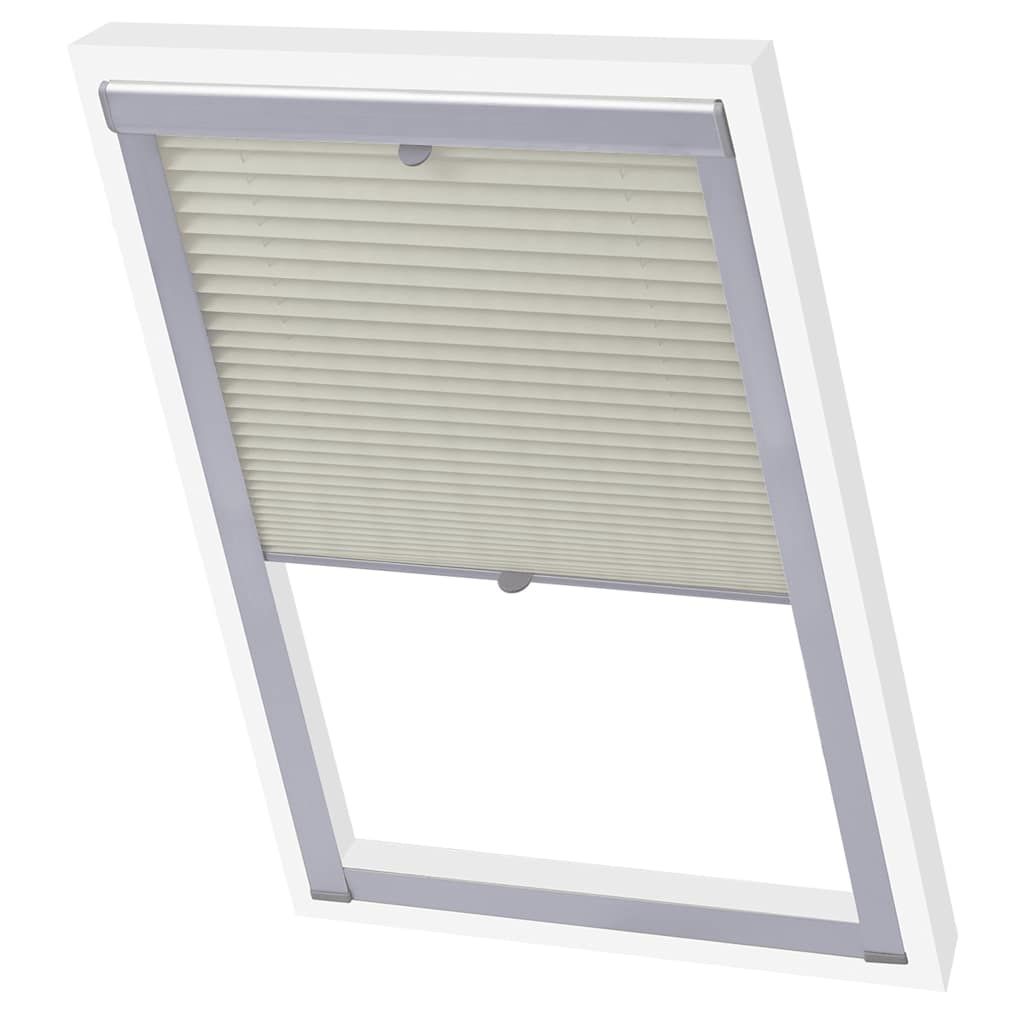 Vidaxl Roller Blind Plissed Cream 104