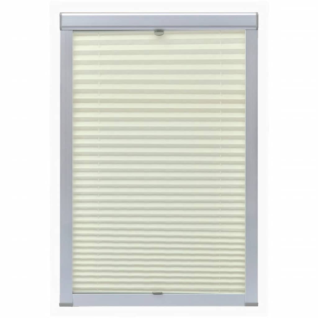 Vidaxl Roller Blind plistered creme C02