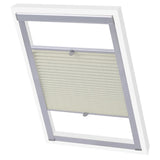 Vidaxl Roller Blind Pliseat Cream C04