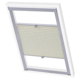 Vidaxl Roller Blind Plissed Cream M06 306