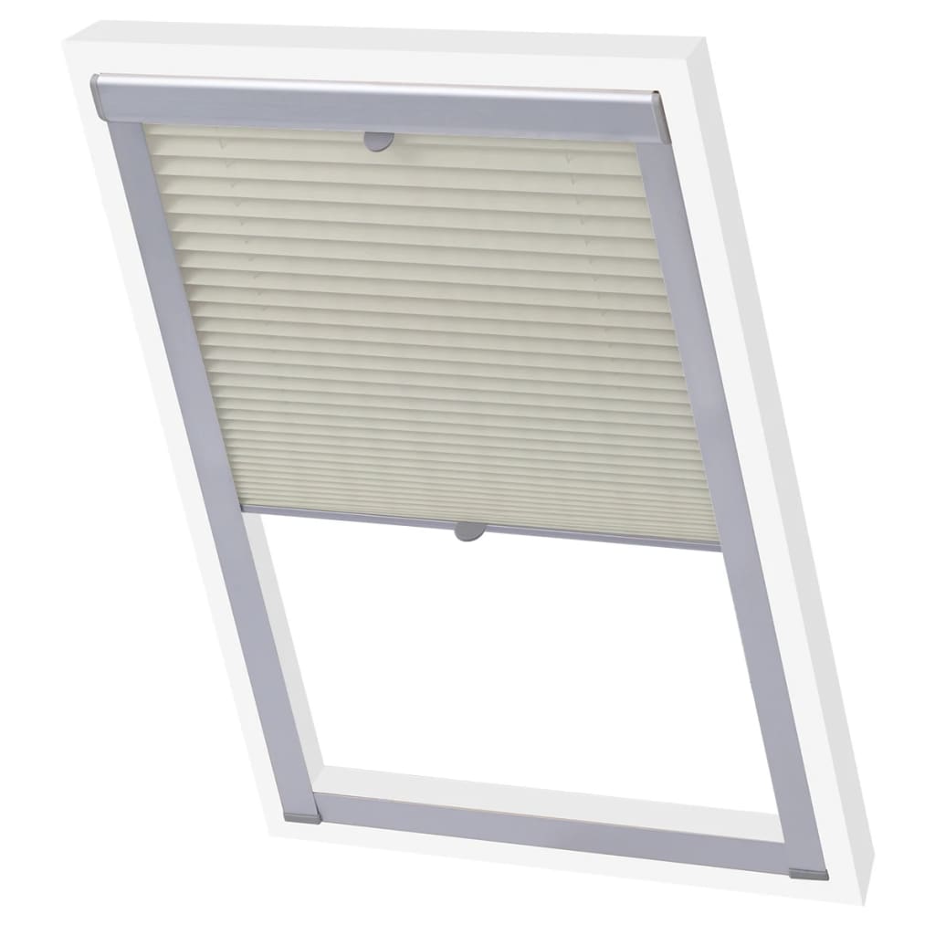 Vidaxl Roller Blind Plisated Cream M08 308