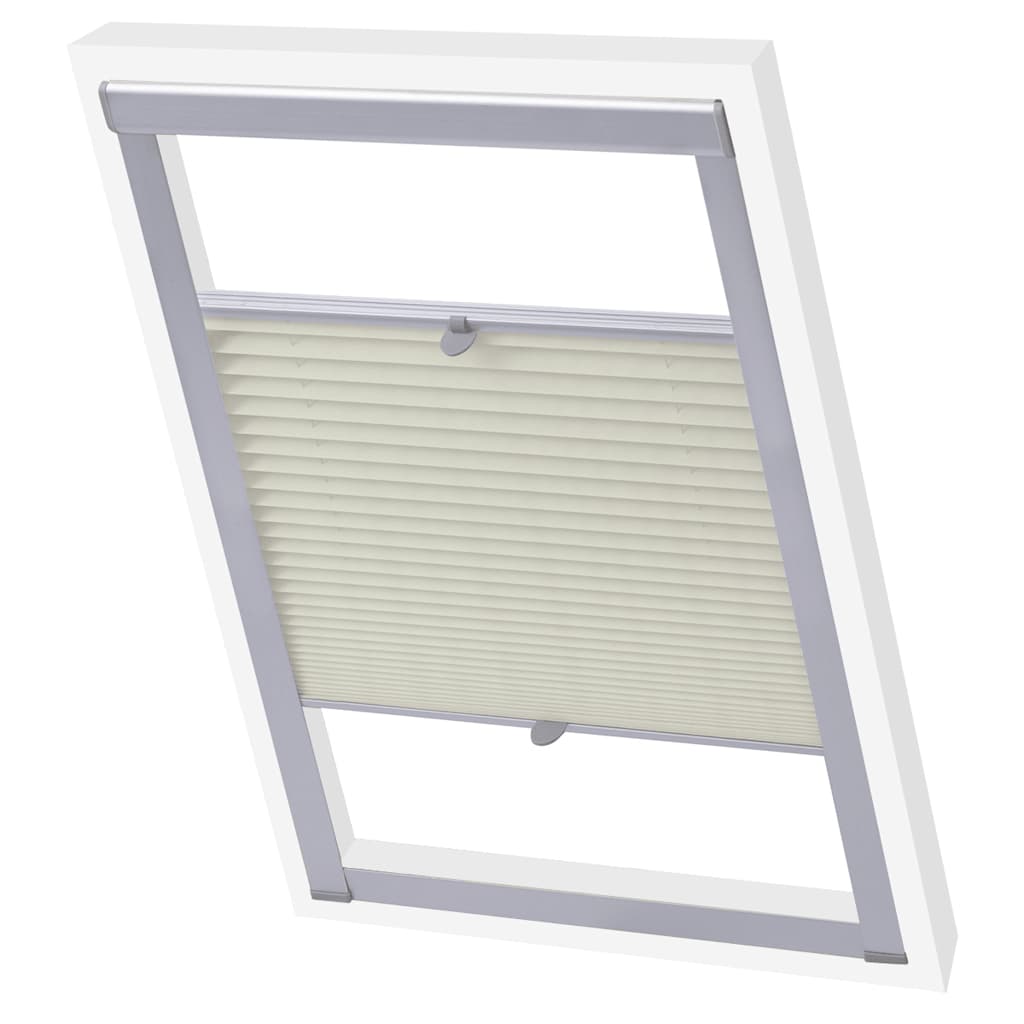 Vidaxl Roller Blind Plissed Cream S08 608