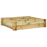 Vidaxl Planter opgehuewe 90x90x20 cm imprägnéiert Holz