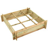 Vidaxl Planter opgehuewe 90x90x20 cm imprägnéiert Holz