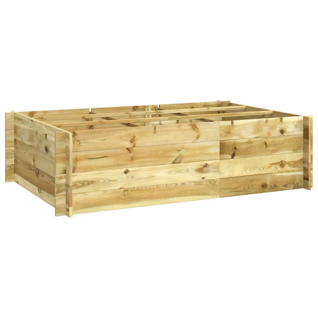 Vidaxl Planter erhéicht 150x100x40 cm imprägnéiert Holz