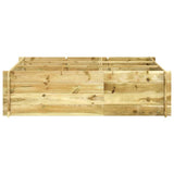 Vidaxl Planter erhéicht 150x100x40 cm imprägnéiert Holz