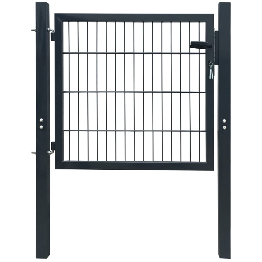 Port vidaxl 105x150 cm anthracite en acier -colore