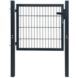 Port vidaxl 105x150 cm anthracite en acier -colore
