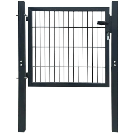 Port vidaxl 105x150 cm anthracite en acier -colore