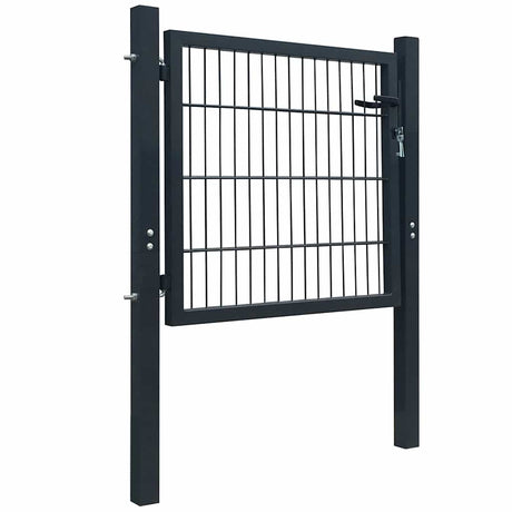 Port vidaxl 105x150 cm anthracite en acier -colore