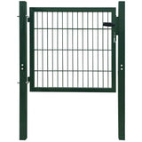 Port vidaxl 105x150 cm en acier vert