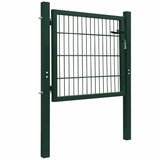 Port vidaxl 105x150 cm en acier vert