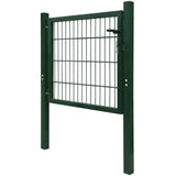 Port vidaxl 105x150 cm en acier vert