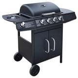 Vidaxl GasbarBecue 4 + 1 Zone de cuisson noire