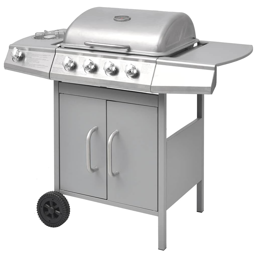 Vidaxl Gasbarbecue 4+1 Cooking Zone Silver