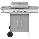 Vidaxl Gasbarbecue 4+1 Cooking Zone Silver