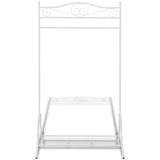 Vidaxl Clothing Rack en acier blanc