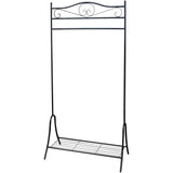 Vidaxl clothes rack steel black