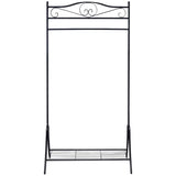 Vidaxl clothes rack steel black