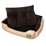 Vidaxl Dog Panier brun et beige xxl