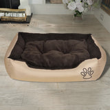 Vidaxl Dog Panier brun et beige xxl