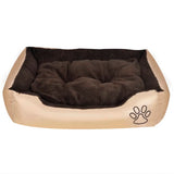 Vidaxl Dog Panier brun et beige xxl