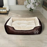 Vidaxl Chien lit marron et beige xxl