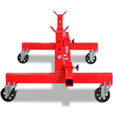 Vidaxl mobile essieu support jambe rouge