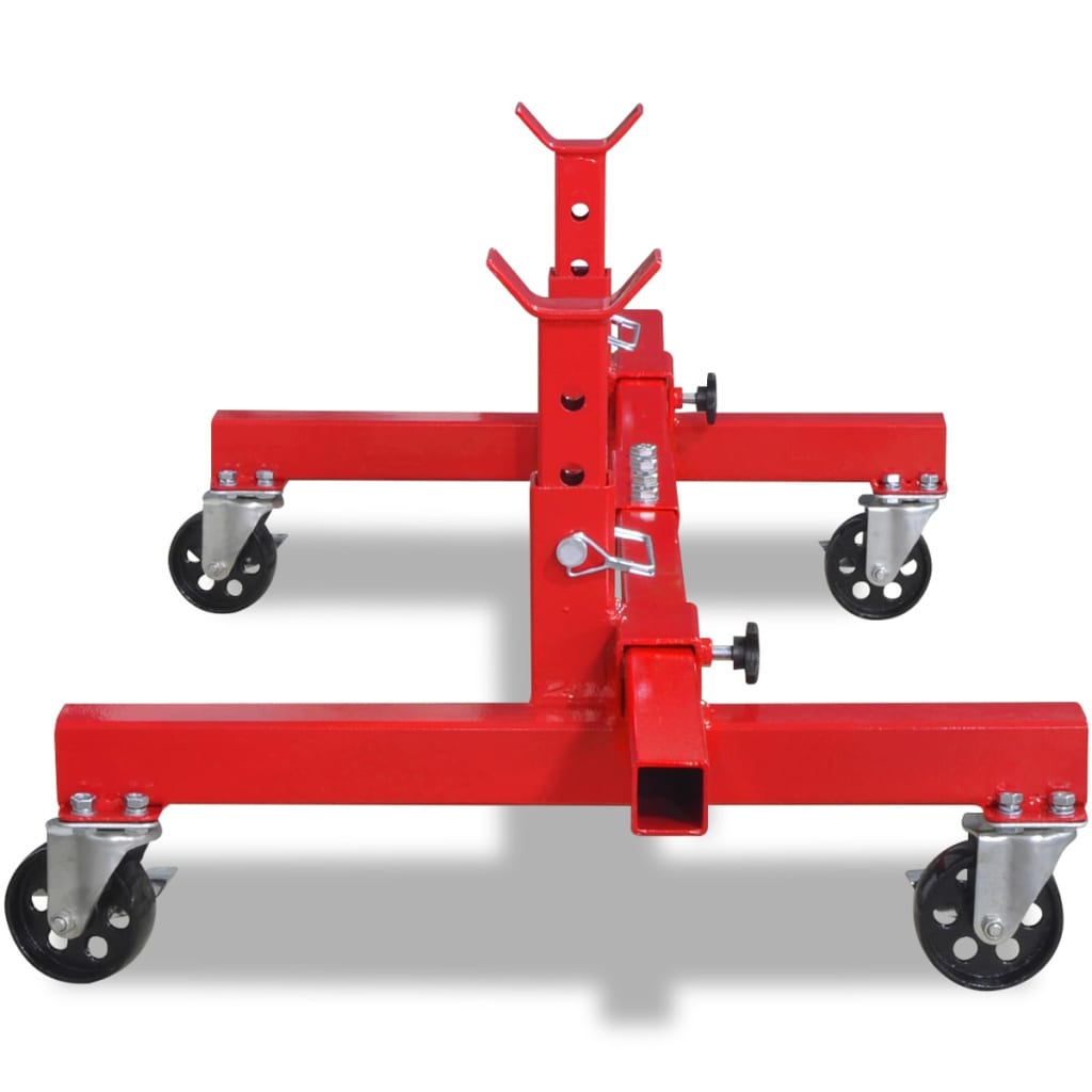 Vidaxl Mobile Axle Support Ben Red