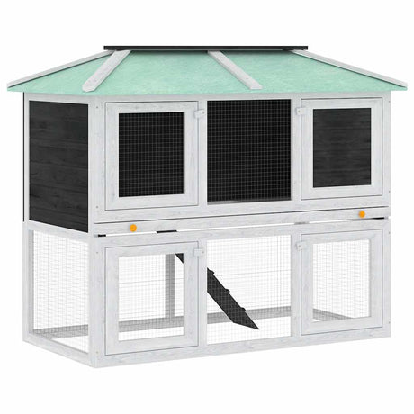 Vidaxl animal loft deux étages de bois