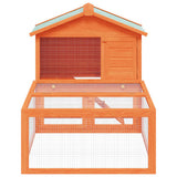Vidaxl Lapin Loft avec du bois de course