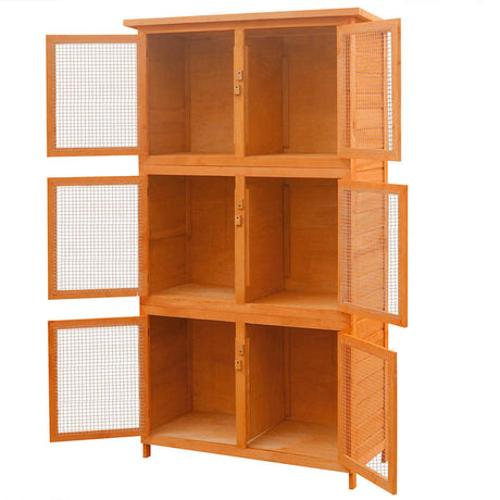 Vidaxl Animal Cage 6 chambres bois
