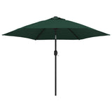 Parasol flottant vidaxl avec LED 3,5 m vert