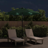 Parasol flottant vidaxl avec LED 3,5 m vert