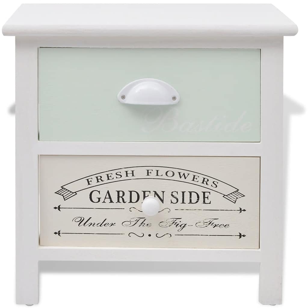Vidaxl nachtkastjes franse stijl 2 st hout