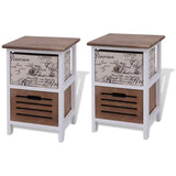 Vidaxl nachtkastjes 2 st hout