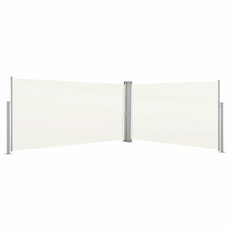Pare-brise Vidaxl extensible 160x600 cm crème