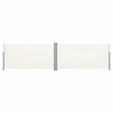 Pare-brise Vidaxl extensible 160x600 cm crème