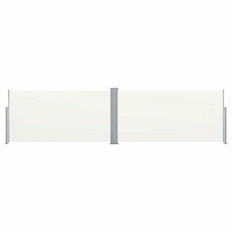 Pare-brise Vidaxl extensible 160x600 cm crème
