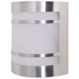 Lampe murale Vidaxl pour l'acier inoxydable clair extérieur
