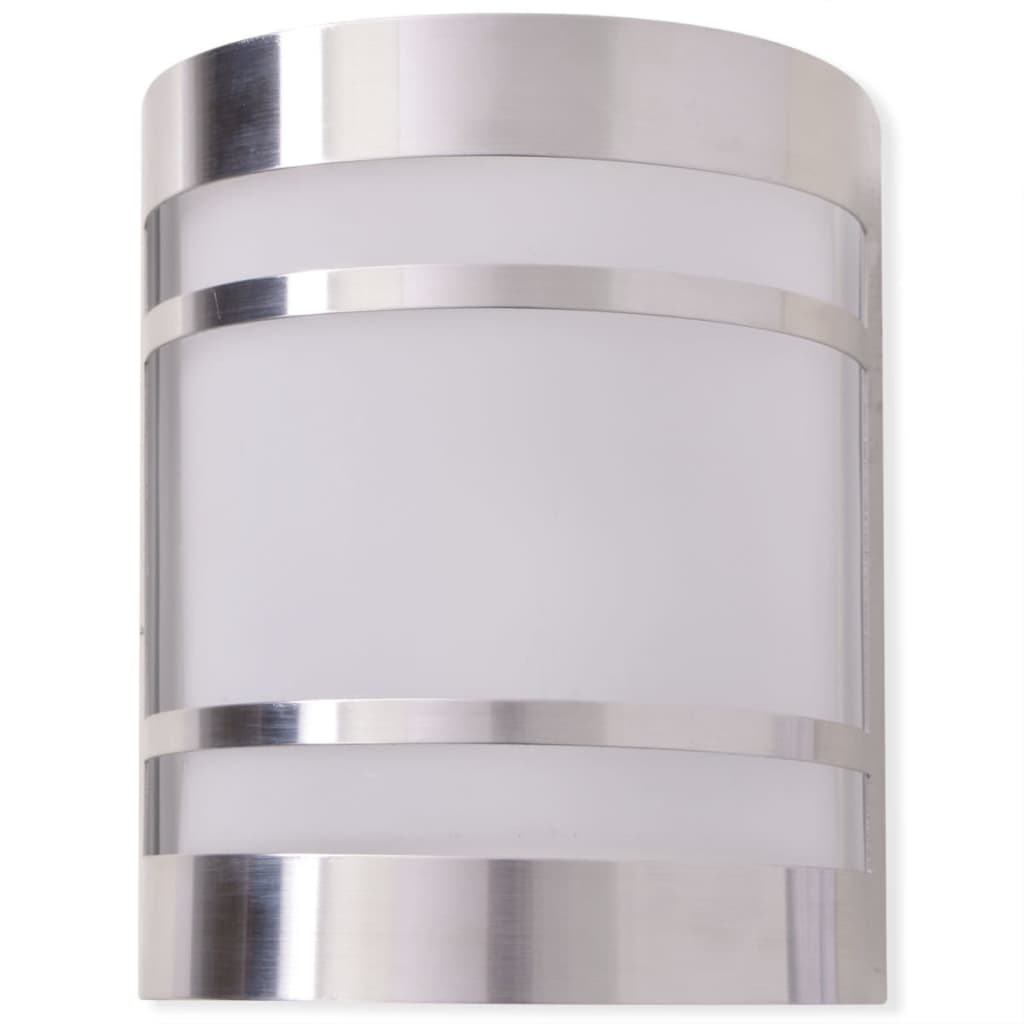 Lampe murale Vidaxl pour l'acier inoxydable clair extérieur