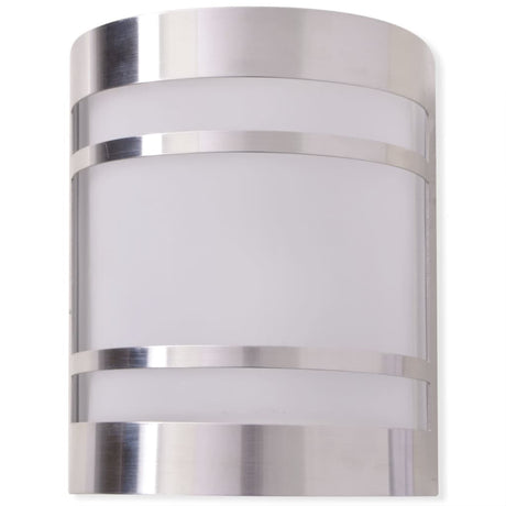 Lampe murale Vidaxl pour l'acier inoxydable clair extérieur
