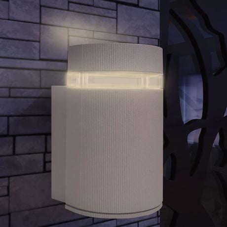 Vidaxl Lampe murale pour l'hémisphère extérieur aluminium gris