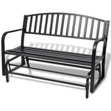 Vidaxl Swing Bench Steel Black