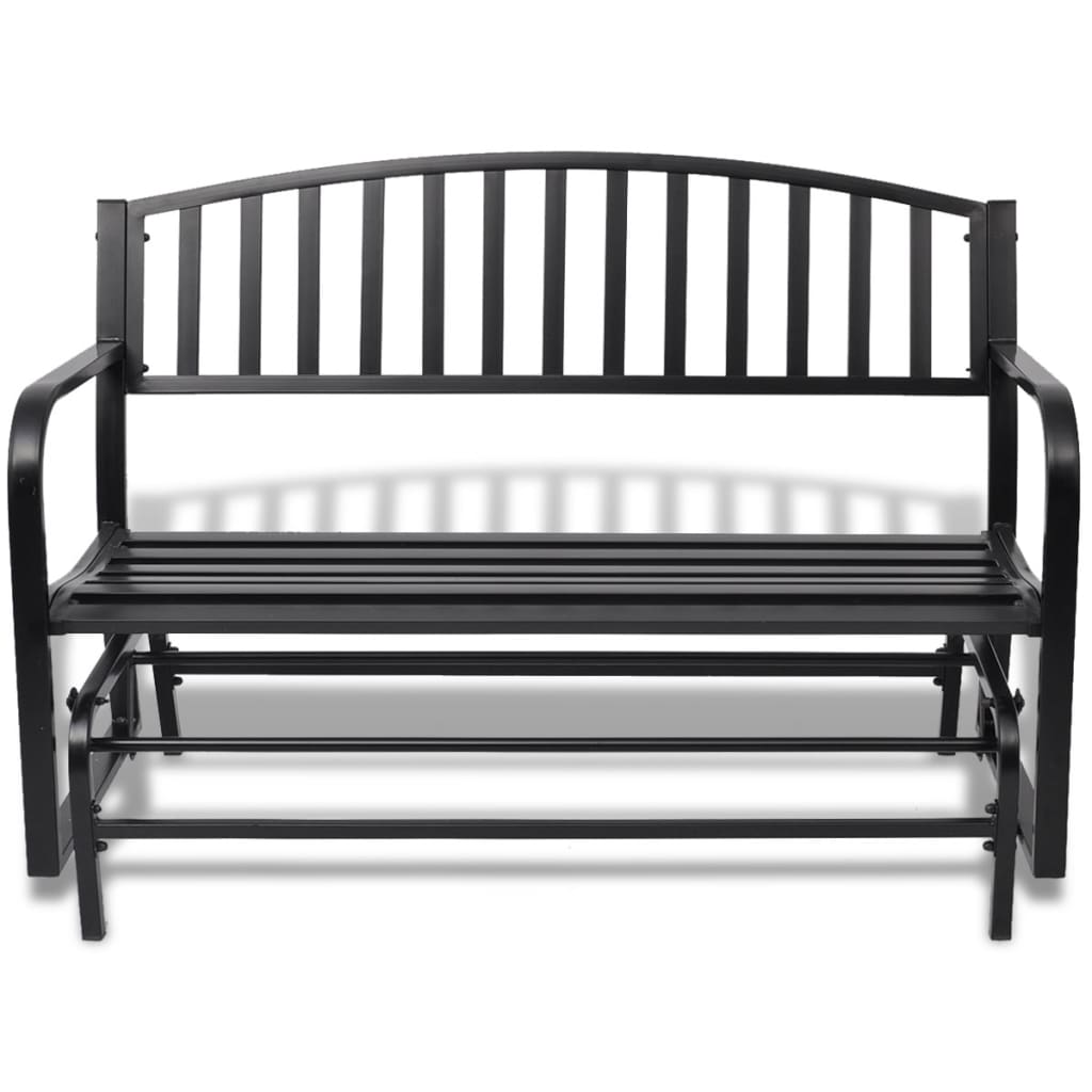 Vidaxl Swing Bench Steel Black