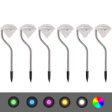 Vidaxl Solar Energy LED Jardin Lampe 6 pièces 9x7.8x29,5 cm